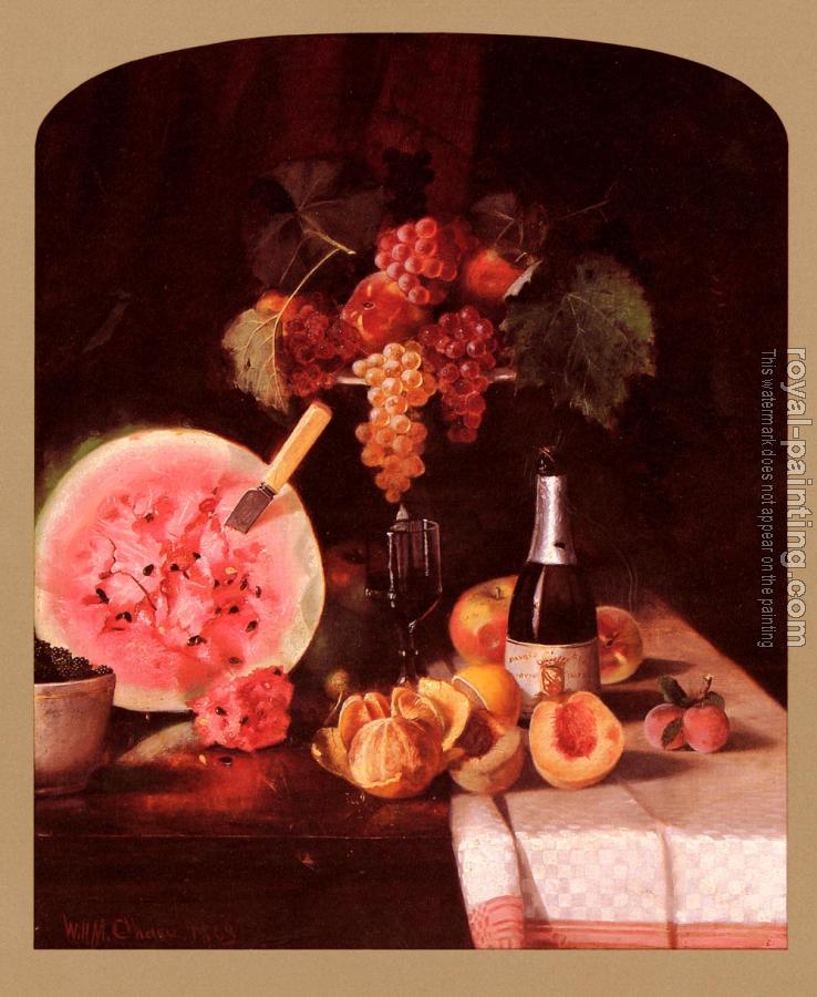 William Merritt Chase : Still Life With Watermelon